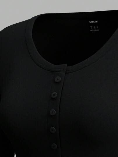 EZwear ملابس علوية أساسي للنساء بأكمام طويلة ضيق وأزرار أمامية، ملابس كاجوال للارتداء اليومي في الربيع، ملابس رمضان