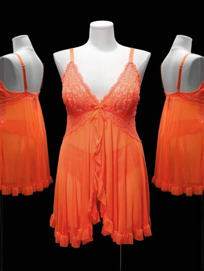 SHEIN مجموعة ملابس نوم نسائية، مثيرة