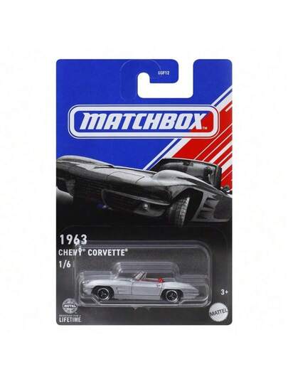 Mattel مجموعة طقم سيارات عضلات أمريكية كلاسيكية من ماتشبوكس 6 قطع، مجموعة طرز مصغرة 1:64 قابلة للجمع - طرز من 1953-2018 (بويك سكايلارك، كاديلاك إلدورادو، فورد موستانج، شيفروليه كامارو إس إس/كورفيت)، مع تعبئة عرض معلقة