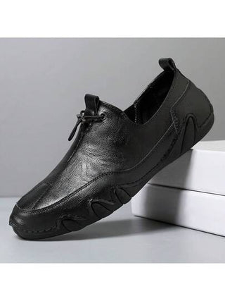 بوت رجالية كاجوال يدوية الصنع، بوت رجالية مصممة مع شريط مطاطي وسحاب، بوت جلدية مريحة وقابلة للتنفس، بوت رياضية رجالية خارجية مقاومة للانزلاق وعالية التحمل، بوت رياضية للربيع والخريف