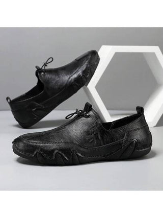 بوت رجالية كاجوال يدوية الصنع، بوت رجالية مصممة مع شريط مطاطي وسحاب، بوت جلدية مريحة وقابلة للتنفس، بوت رياضية رجالية خارجية مقاومة للانزلاق وعالية التحمل، بوت رياضية للربيع والخريف