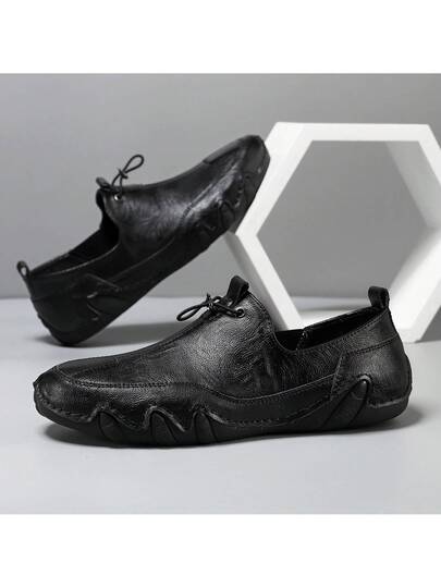 بوت رجالية كاجوال يدوية الصنع، بوت رجالية مصممة مع شريط مطاطي وسحاب، بوت جلدية مريحة وقابلة للتنفس، بوت رياضية رجالية خارجية مقاومة للانزلاق وعالية التحمل، بوت رياضية للربيع والخريف