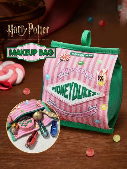 Harry Potter™ X SHEGLAM حقيبة مكياج Sweet Shop ديكور عيد الحب هدية حب شتاء مكياج حفلة شاطئ سفر عطلة تخييم في الهواء الطلق هدية وردة فتاة الموضة رأس السنة مستحضرات التجميل تنكر أفضل رحلة مهرجانات لون خيالي سحر المدرسة الحرم الجامعي أجواء Cny علامة تجارية ج