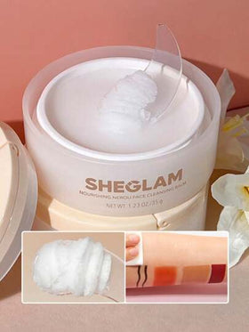 SHEGLAM بلسم تنظيف الوجه المغذي بزهرة النيرولي 35 جرام كريم إلى زيت فيتامين سي بلسم تنظيف يذوب المكياج منظف للوجه مزيل المكياج علامة تجارية جمال مكياج ميكب مستحضرات تجميل للنساء الفتيات مثالي لفصل الشتاء الربيع مثالي ل- Y2K أزياء أنيقة رمضان هدية حفلة جاه