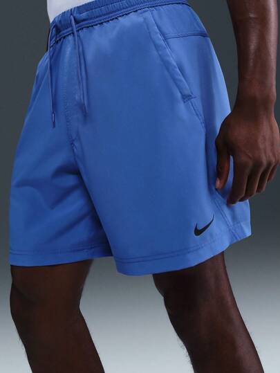 Nike شورت رجالي نايك دري-فيت 7 بوصة بدون بطانة متعدد الاستخدامات لون أزرق كوميت/(أسود)