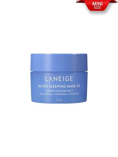 Laneige قناع النوم المائي [ميني] من لانيج 15مل / مُنير، مرطب، ومُنعم / قناع نوم كوري يرطب البشرة بعمق طوال الليل لإشراقة مشرقة. الصيغة الجلاتينية الخفيفة والمنعشة تهدئ البشرة برفق وتحافظ على الرطوبة لشعور خفيف. [تغليف عشوائي (نمطان)]