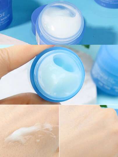 Laneige قناع النوم المائي [ميني] من لانيج 15مل*3/45مل / مُنير، مرطب، ناعم / قناع نوم كوري يرطب البشرة بعمق طوال الليل ويعيد إشراقتها. الصيغة الجلاتينية الخفيفة والمنعشة تهدئ البشرة برفق وتحافظ على الرطوبة لشعور خفيف ومريح. [تغليف عشوائي (نمطان)]