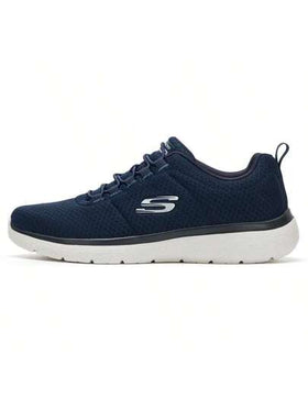 Skechers أحذية رياضية كاجوال للرجال بنعل إيفا، خفيفة الوزن ومريحة، مناسبة للارتداء اليومي والسفر، باللون الأزرق الداكن