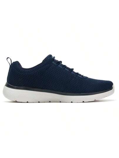 Skechers أحذية رياضية كاجوال للرجال بنعل إيفا، خفيفة الوزن ومريحة، مناسبة للارتداء اليومي والسفر، باللون الأزرق الداكن