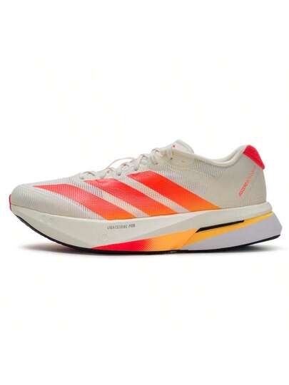 Adidas أحذية الجري للرجال ADIZERO BOSTON 13 M، من قماش الشبكة العلوي، أحذية الجري السريع المريحة والمتنفسة، أحذية رياضية خارجية للجري على الطرق، أحذية رياضية رياضية مربوطة بالأربطة HQ7412