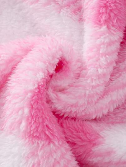 SHEIN ChillGRL طقم ملابس للمراهقات 3قطع لون وردي: جاكيت بياقة منقوشة بأكمام طويلة و تيشيرت رقبة عالية أكمام طويلة و بنطال واسع الساق قطعة واحدة