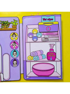 طقم حرفي لكتاب هادئ للعناية بالجمال والبشرة DIY، منتج غير مكتمل يتطلب الحرف اليدوية