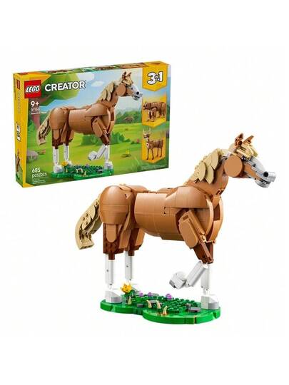 LEGO مجموعة كتل بناء الحصان الجميل 31166 من ليغو للأطفال