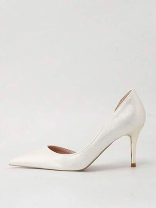 أحذية كعب عالي نسائية موضة خريف/شتاء 2025 ذات أصبع مدبب وجوانب مفرغة، جذابة وممشوقة الشكل، كعب رفيع أنيق