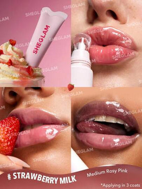 SHEGLAM مجموعة العناية بالشفاه المرطبة Crystal Glaze مرطب شفاف للعناية بالشفاه مرطب شفاف مائي للعناية بالشفاه مرطب يقلل من الخطوط الدقيقة في الشفاه مكياج الشفاه روج تنت أرواج علامة تجارية جمال مكياج ميكب مستحضرات تجميل للنساء الفتيات مثالي لفصل الشتاء الر