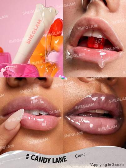 SHEGLAM مجموعة العناية بالشفاه المرطبة Crystal Glaze مرطب شفاف للعناية بالشفاه مرطب شفاف مائي للعناية بالشفاه مرطب يقلل من الخطوط الدقيقة في الشفاه مكياج الشفاه روج تنت أرواج علامة تجارية جمال مكياج ميكب مستحضرات تجميل للنساء الفتيات مثالي لفصل الشتاء الر