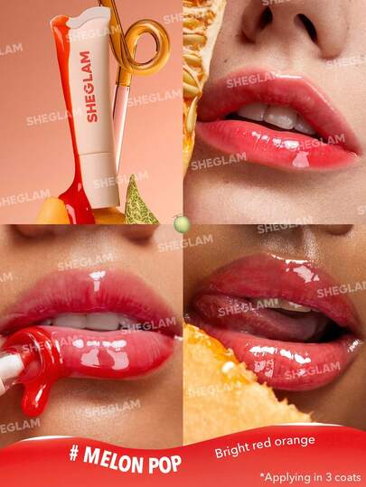 SHEGLAM مجموعة العناية بالشفاه المرطبة Crystal Glaze مرطب شفاف للعناية بالشفاه مرطب شفاف مائي للعناية بالشفاه مرطب يقلل من الخطوط الدقيقة في الشفاه مكياج الشفاه روج تنت أرواج علامة تجارية جمال مكياج ميكب مستحضرات تجميل للنساء الفتيات مثالي لفصل الشتاء الر