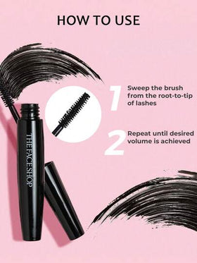 The Face Shop ماسكارا فريشيان 02 مكثفة، مقاومة للماء والعرق، مطولة وطويلة الأمد، سهلة الاستخدام، مكياج العين، مستحضرات تجميل كورية، 7 جرام / 0.25 أونصة