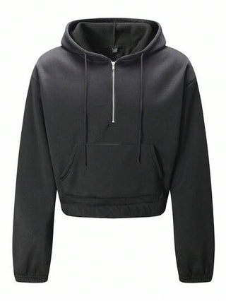 Manfinity Hypemode هودي رياضي كاجوال للرجال نصف سحاب، هودي نصف سحاب للرجال، بلوزة رياضية نصف سحاب للرجال، هودي نصف سحاب للرجال، هودي سحاب للرجال، هودي مربع