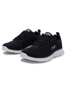 Skechers أحذية رياضية كاجوال منخفضة الكعب للرجال، أحذية رياضية مريحة وبسيطة للاستخدام اليومي والخارجي والمشي والتنقل والجري، رقم الطراز 8790345-BKW