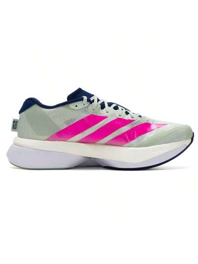 Adidas أحذية الجري للرجال ADIZERO BOSTON 13 M، أحذية كاجوال مريحة وخفيفة الوزن، بنعل وسطي LIGHTSTRIKEPRO، أحذية جري للمنافسات على الطرق، بفرق 7 مم بين كعب وأصابع القدم، HQ4912