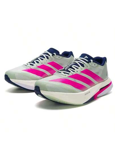 Adidas أحذية الجري للرجال ADIZERO BOSTON 13 M، أحذية كاجوال مريحة وخفيفة الوزن، بنعل وسطي LIGHTSTRIKEPRO، أحذية جري للمنافسات على الطرق، بفرق 7 مم بين كعب وأصابع القدم، HQ4912