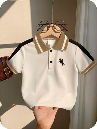 قميص بولو كاجوال صيفي مناسب للأولاد، ذو تصميم ملون مريح، مناسب لحفلات عيد الميلاد، والحفلات المسائية، والمناسبات، وحفلات استقبال المولود، وحفلات عيد الميلاد الأول