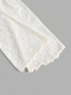 SHEIN MOD فستان قصير أنيق للنساء بياقة مستديرة وأكمام واسعة وظهر مكشوف ومزين بالدانتيل