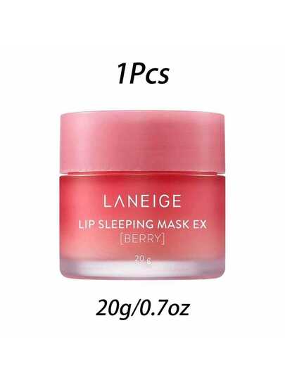 Laneige 20 جرام/0.70 أونصة قناع النوم للشفاه: مغذي، مرطب، فيتامين سي، توت، مضادات أكسدة، مناسب للشفاه الجافة والمتقشرة - قناع نوم الشفاه من لانيج