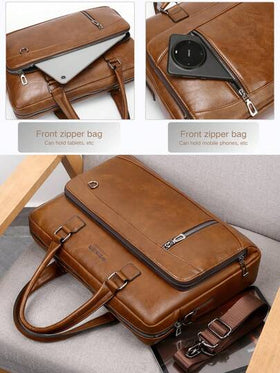 حقيبة يد رجالية من WEIXIER، حقيبة كاجوال خفيفة الوزن متعددة الجيوب، حقيبة رجالية عصرية للتنقل والسفر والأعمال، مناسبة للرحلات التجارية والتسوق والسفر والرياضة والمدرسة والأعمال الرسمية
