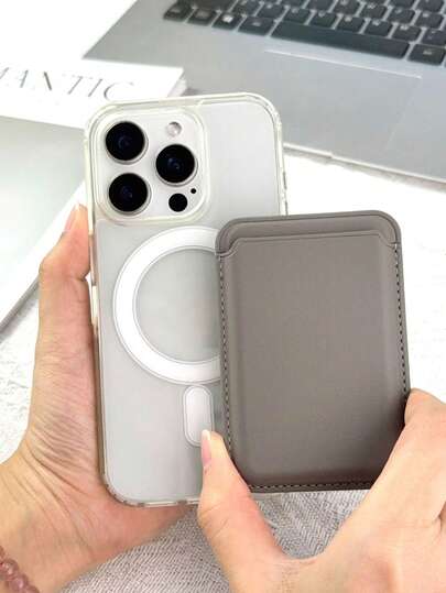 محفظة هاتف مغناطيسية حامل بطاقات مع MagSafe، إصدار محسن ب- 23 مغناطيس، متوافق مع 16 15 14 13 12 Pro/Pro Max/Plus/Mini سلسلة ملحقات محفظة MagSafe، غطاء هاتف بطاقات مغناطيسي