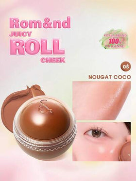 Rom&nd جوسي رول شيك 05 نوجا، خوخ، عاري، ألوان حيوية، ملمس كريمي، يذوب، نهاية مطفأة ناعمة، خفيف الوزن، غير لزج، غير مجفف، مريح طويل الأمد، يضيء البشرة، متعدد الاستخدامات للشفاه والخدود، حجم صغير، مكياج كوري، مستحضرات تجميل كورية، هدية، 8.4 جرام/0.30 أونصة.