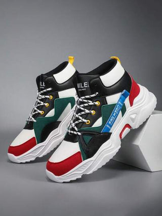 أحذية رياضية كاجوال خفيفة الوزن للرجال - تصميم شبكي قابل للتنفس وعلوي مريح، قاعدة مانعة للانزلاق وماصة للصدمات، مناسبة للتدريب اللياقي والارتداء اليومي، تصميم أنيق، مرن ومريح