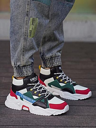 أحذية رياضية كاجوال خفيفة الوزن للرجال - تصميم شبكي قابل للتنفس وعلوي مريح، قاعدة مانعة للانزلاق وماصة للصدمات، مناسبة للتدريب اللياقي والارتداء اليومي، تصميم أنيق، مرن ومريح