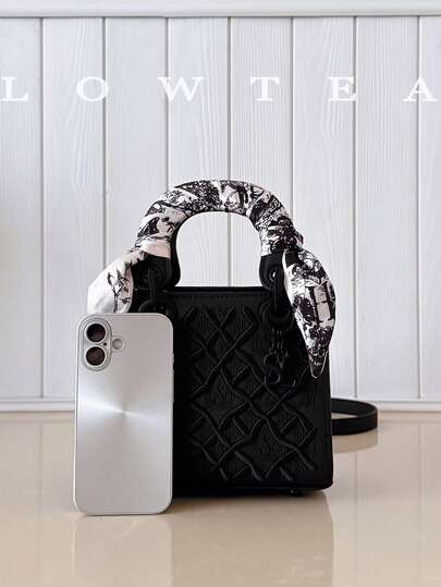 low tea حقيبة يد أنيقة وصغيرة الحجم للسيدات من طراز دافني، حقيبة تسوق مبطنة موضة 2025 الجديدة، حقيبة كتف وعبر الجسم، هدية عيد الميلاد، حقيبة سفر وحفلات