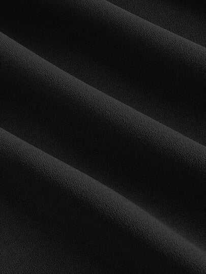 SHEIN MOD جمبسوت نسائية سوداء بحزام زخرفي