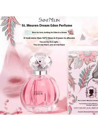 عطر سانت ميلين إيدن الزهري الفاكهي، رائحة رومانسية طويلة الأمد، ضروري للنساء، أفضل هدية لصديقة أو أم. قابل للاسترداد في حالة عدم الرضا. [تم بيع أكثر من 100,000 قطعة عبر الإنترنت]