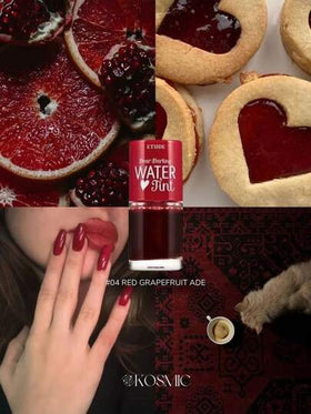 ETUDE 2 قطعة من بلسم الشفاه العزيز، اللون 04 أحمر جريب فروت، لون نابض بالحياة وساطع، مُنكّه بمستخلصات الرمان والجريب فروت المرطبة، يغذي الشفاه، مكياج كوري، جمال كوري، 9 جرام/0.31 أونصة * 2