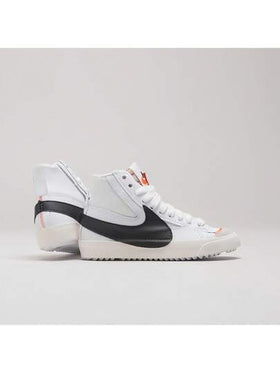 Nike حذاء رياضي رجالي من طراز Blazer '77 Jumbo متوسط الارتفاع غير قابل للانزلاق ومقاوم للتآكل