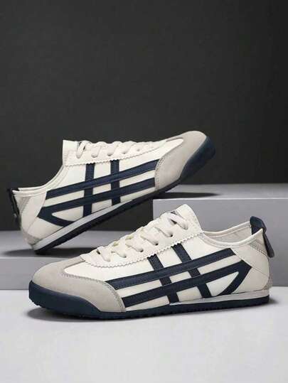 أحذية رياضية كاجوال للأزواج، خفيفة الوزن مريحة بنظام ربط الحبال، مانعة للانزلاق، مثالية مع ملابس الجينز الرياضية