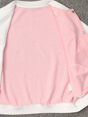SHEIN جاكيت بيسبول ملونة بطبعات زهرية حلوة متعددة الاستخدامات للمراهقين