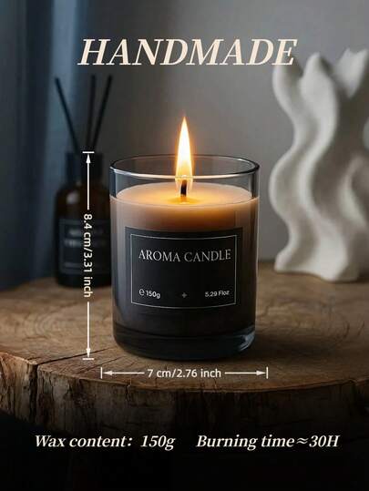 شموع معطرة بشمع الصويا الطبيعي 150 جرام | عطر منزلي دائم للاسترخاء والهدايا | هدايا زجاجية للعلاج بالروائح للنساء، ديكورات عيد الميلاد والزفاف.