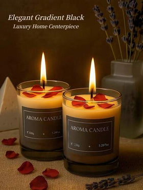 شموع معطرة بشمع الصويا الطبيعي 150 جرام | عطر منزلي دائم للاسترخاء والهدايا | هدايا زجاجية للعلاج بالروائح للنساء، ديكورات عيد الميلاد والزفاف.