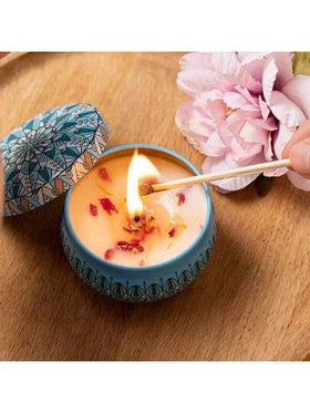 4 قطع مجموعة شموع معطرة، شموع العلاج بالروائح، شموع الاسترخاء، صندوق هدايا شموع العطور، مناسبة للزفاف والعيد الميلاد والعطلات والهدايا الزفافية، شموع العلاج بالعطور المنزلية، هدايا الشموع الجنسية، عيد الميلاد، اليوغا والحمام، عيد الحب، المنزل، ديكور الفند