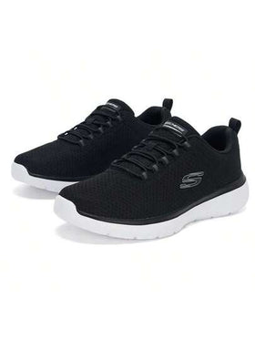 Skechers حذاء GENO رجالي كاجوال برباط منخفض، حذاء رياضي، حذاء جري خفيف الوزن مريح للاستخدام اليومي 8790258-BKW