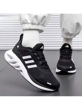 Adidas حذاء أديداس كاجوال للجنسين، مجموعة جديدة 2025، جزء علوي شبكي، مريح، خفيف الوزن، ممتص للصدمات، حذاء رياضي، حذاء للجري.