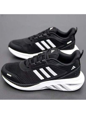 Adidas حذاء أديداس كاجوال للجنسين، مجموعة جديدة 2025، جزء علوي شبكي، مريح، خفيف الوزن، ممتص للصدمات، حذاء رياضي، حذاء للجري.