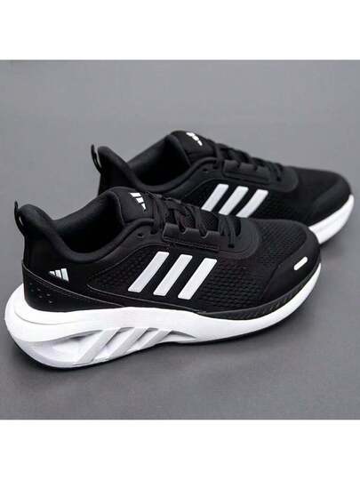Adidas حذاء أديداس كاجوال للجنسين، مجموعة جديدة 2025، جزء علوي شبكي، مريح، خفيف الوزن، ممتص للصدمات، حذاء رياضي، حذاء للجري.