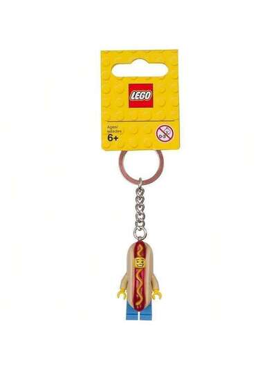 LEGO سلسلة مفاتيح رجل الهوت دوج ليجو 853571، مناسبة كهدية عيد ميلاد للأطفال