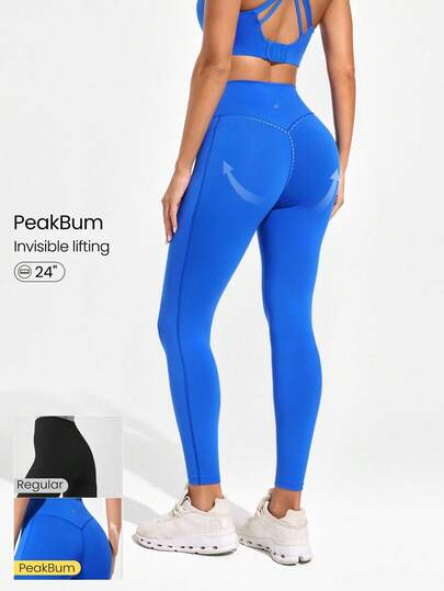 GLOWMODE سروال رياضي مرتفع الخصر مزود بتقنية Powersculpt™-Air Sculpt Flex لامتصاص العرق وإحساس بالبرودة، رافع للأرداف، مناسب للتمارين الرياضية الشاقة والجري
